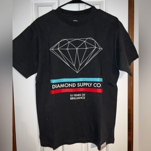 Diamond Supply Co. Men's Logo Graphic Print Tee T-Shirt - 15 Years of Brilliance